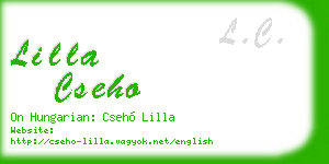 lilla cseho business card